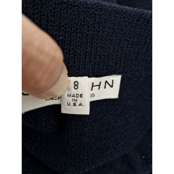 St. John Separates Knit Navy Blue Pencil Skirt Size 8, Made In USA - Picture 4 of 7